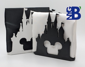 Porte-serviettes de table Château Disney, décoration de cuisine Silhouette Mickey Mouse
