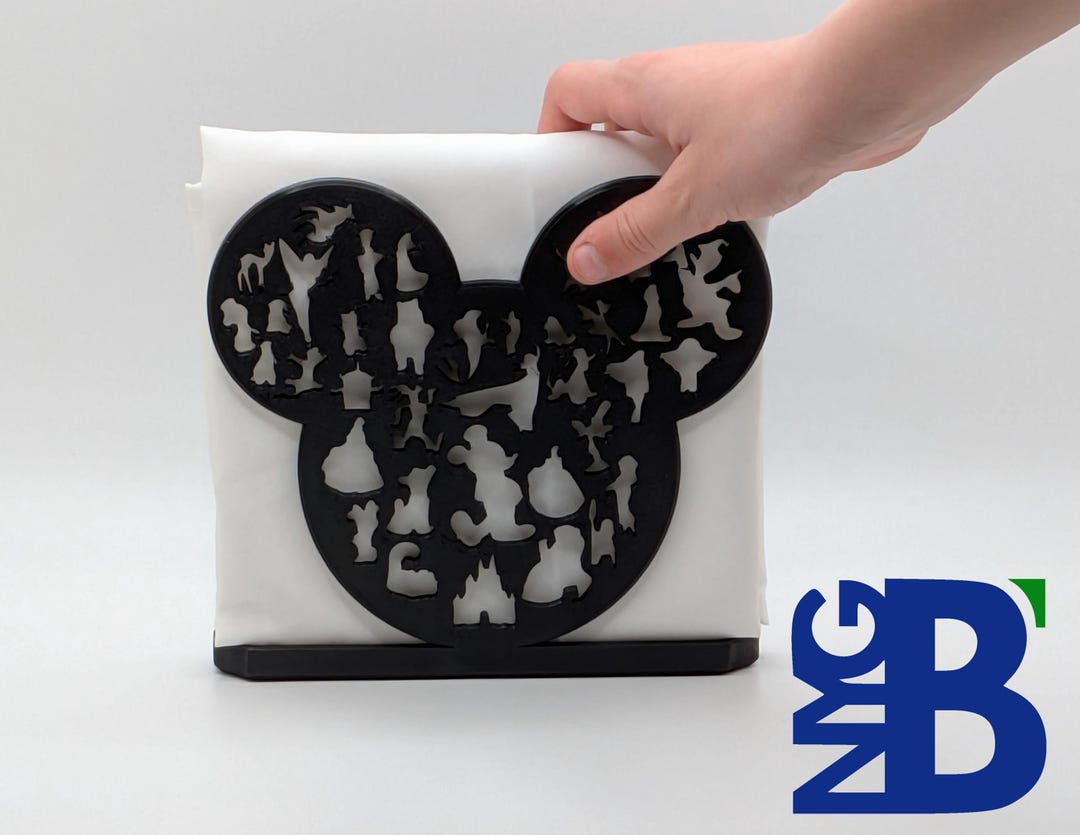 Mouse Using Napkin Mickey Mouse Napkin Holder - Disney Characters Silhouette - Etsy