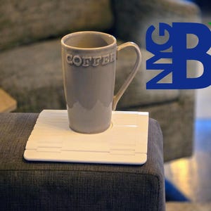 Couch Arm Cup Tray - Sofa Drink Table - Living Room Furniture Accessory - Great Gift for Mom, Mother, Grandmother, Father, Dad, and Brother!