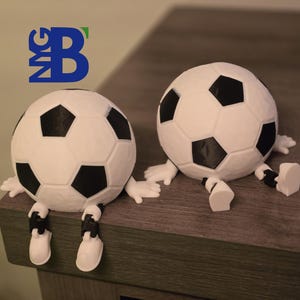 Soccer Ball Toy Football Articulated - Fun for All, Great Gifts for Kids, Mothers, Fathers, Grandfathers, Teachers and Coworkers - Desk Toy