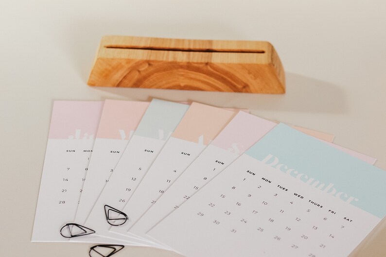 Desk Calendar 2024 Calendar 2024 Desk Calendar Calendar Etsy