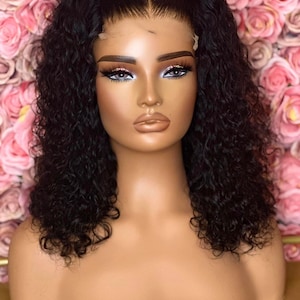 Glueless Deep Wave Bob Closure Wig