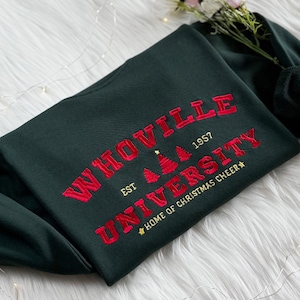 Bluza z haftem świątecznym Whoville University