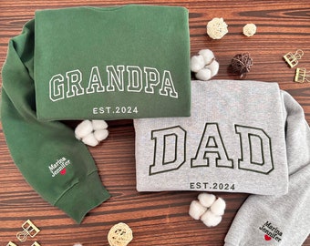 Felpa personalizzata con ricamo per papà - Regalo per la festa del papà