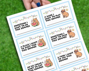 Printable Summer Bucket List for Kids, Editable Summer Checklist, Summer Activity Planner, Fun Activities for Families - Teens Tweens