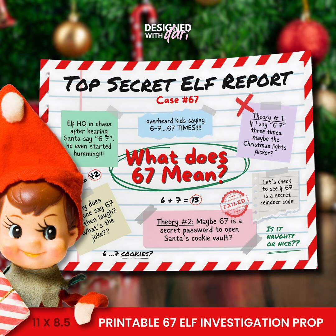 Elf Arrival 67 Printable | Elf on the Shelf Arrival | Elf on the Shelf ...
