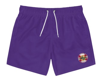 Short de bain violet (AOP)