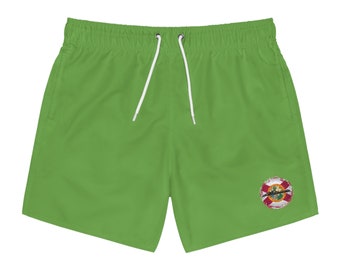 Green Swim Trunks (AOP)