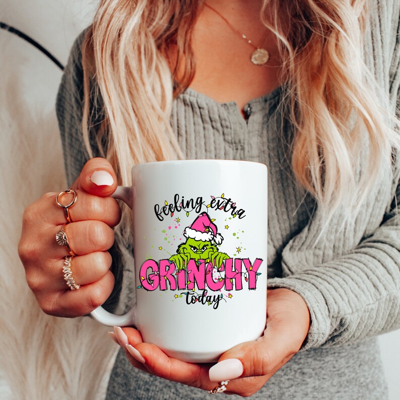 Grinch Coffee Mug, Trendy Christmas Mugs, Christmas Coffee Mugs, Coffee