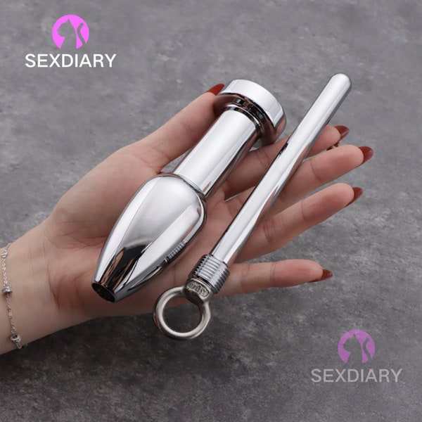 Stainless Steel Hollow Detachable Plug Tail Anal Plug Butt Plug Accessories Analplug Plug Mature Bdsm Toys