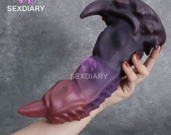 Deep Fantasy Dragon Dildo, Knotted Monster Dildo, Thrusting Erotic Gift for Men & Women, Tentacles Girthy Adult Toy, Safe Anal Butt Plug