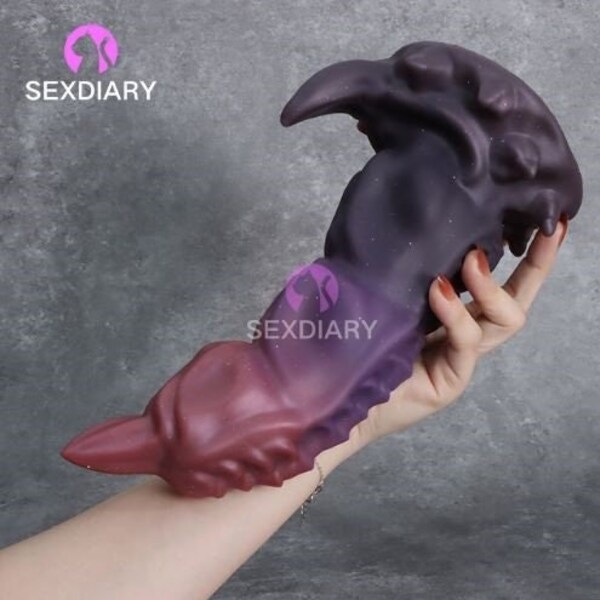 Deep Fantasy Dragon Dildo, Knotted Monster Dildo, Thrusting Erotic Gift for Men & Women, Tentacles Girthy Adult Toy, Safe Anal Butt Plug