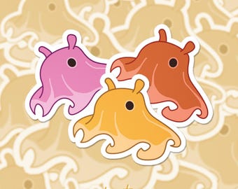 Umbrella Octopus Vinyl Sticker