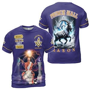 Freemason Prince Hall Masonic Medieval Astral Men&#39;s T-shirt S-5XL