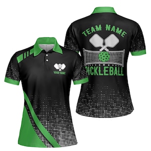 Personalisierter Name Team Name Time To Play Pickleball Damen Poloshirt S-5XL
