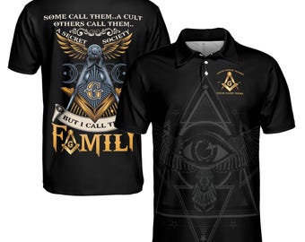 Polo personalizado "I Call Them Family" para hombre, tallas S-5XL