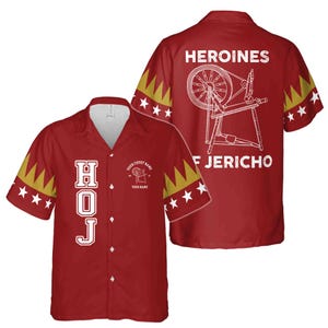 Custom Name Court Heroines of Jericho HOJ Hawaiian Shirt S-5XL