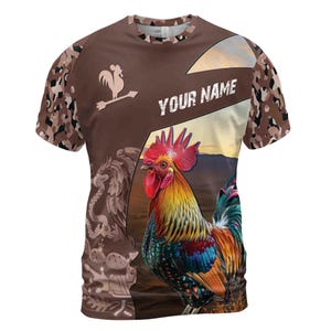 Anpassen Name Mexiko Hahn Camo Mexikanisches Vaterländisches 3D-T-Shirt S-5XL