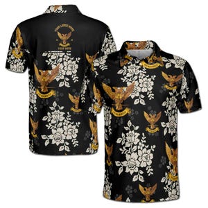 Customized Rite of Scottish 32 Tropical Floral Men&#39;s Polo Shirt S-5XL