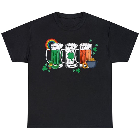 St Patricks Day Irish Green Shamrock Beer Rock Horns T-Shirt St Patricks Day Irish Green Shamrock Beer Rock Horns T-Shirt