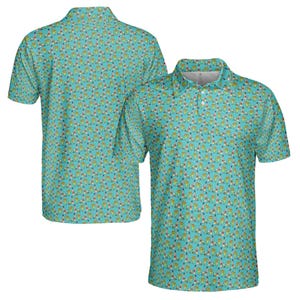 Grappige Nacho Cinco De Mayo Cactus en Tequila Golf-poloshirt heren S-5XL