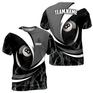 Personalized Basic Billiard Passion 8-Balls Men&#39;s T-shirt S-5XL