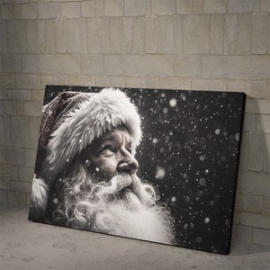 Santa Claus Porttrait 3 Poster and Canvas