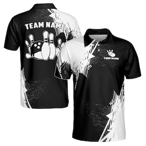 Customized BowlingTeam Name Men&#39;s Polo S-5XL