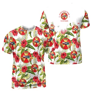 Personalized Royal Arch Masonic Tropical Tree Men&#39;s T-shirt S-5XL