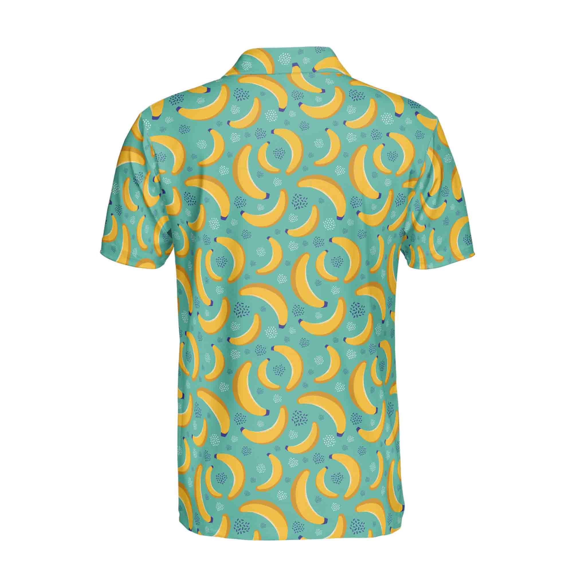 Funny Banana Pattern Golf Men's Polo Shirt S-5XL - Etsy