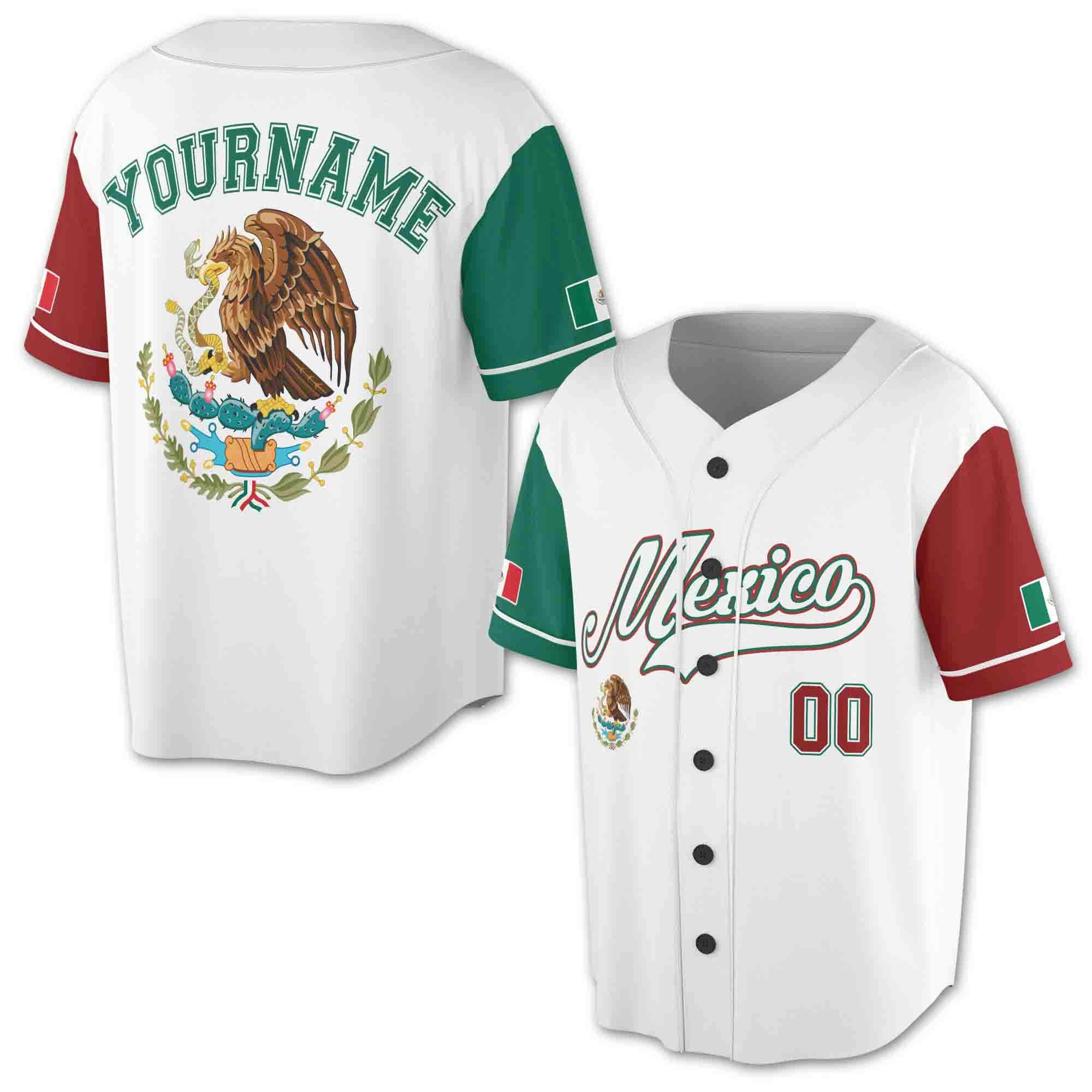 Buy Personalized Mexico Baseball Lover Baseball Jersey S-5XL Online In India