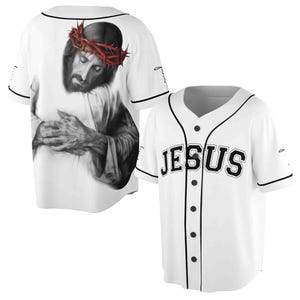 Hug of Jesus God&#39;s Love Belive In God Baseball Jersey S-5XL