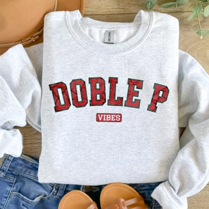 Doble P Vives Sweatshirt, Peso Pluma Music Shirt, Peso Pluma World Tour 2023, Peso Pluma Merch Gift For Fan Sweatshirt, Peso Pluma Sweater.