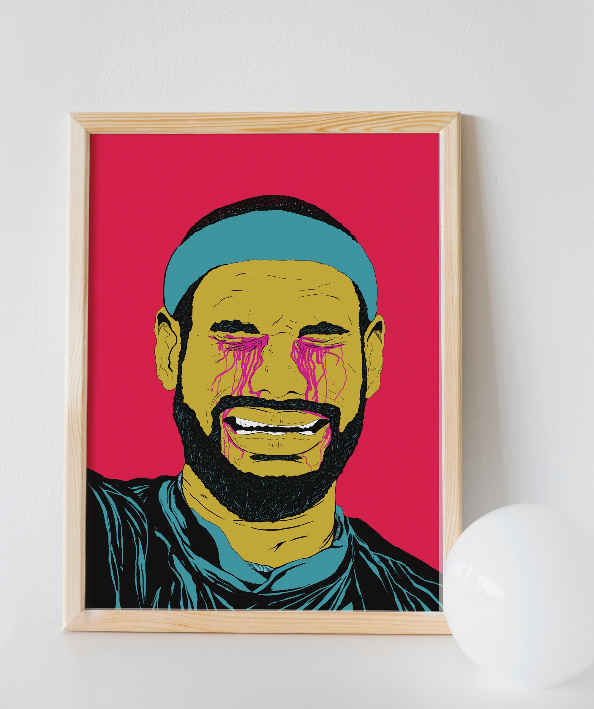 Lebron James King James Poster, Chosen, Wall Art Print A3 Minimalist ...