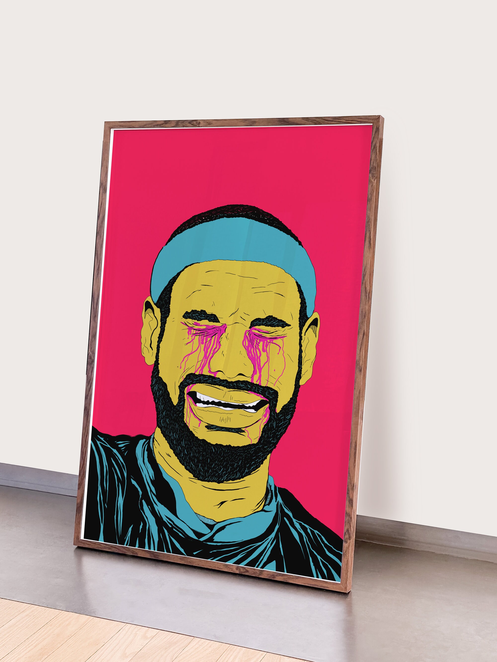 Lebron James King James Poster, Chosen, Wall Art Print A3 Minimalist ...