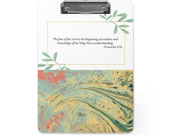 Christian Themed High Quality Stylish Unique Custom Designed Two Side Printed Clipboard With Bible Quote For All