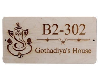 Personalized Wooden Name Plate: Laser Cut Home & Office Sign.