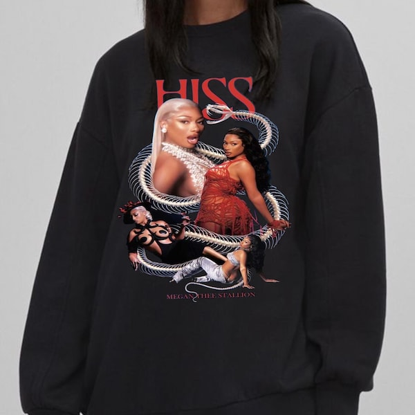 Hiss By Megan Thee Stallion Shirt, Bootleg Rapper Retro Megan Thee Hengst Geschenk für Mann und Frau