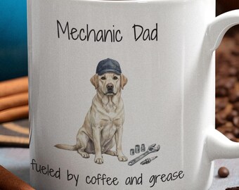 Mechanic Dad Mug | Funny Coffee Cup for Auto Shop | Fathers Day Gift