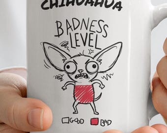 Funny Chihuahua Mug | Tiny Dog Big Attitude Coffee Cup | Dog Lover Gift