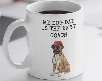 Coach Dad Gift, Personalized Mug for Father's Day, Dog Lover