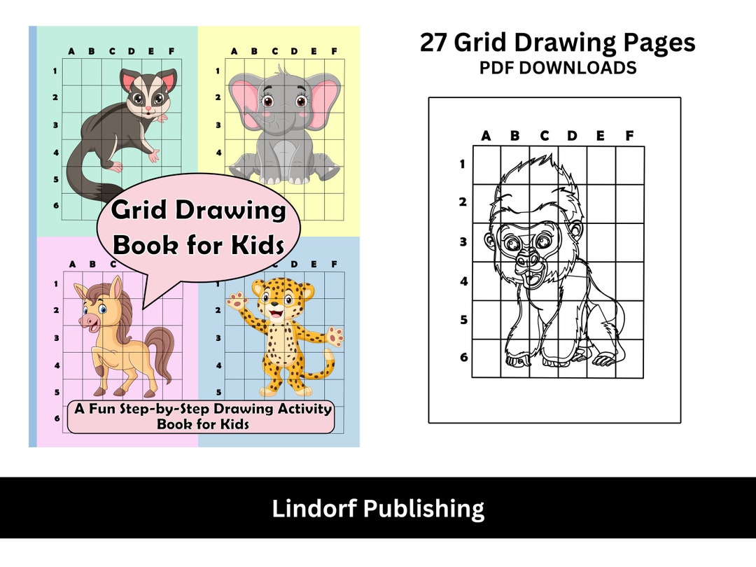 Grid Drawing II Stepbystep Drawing for Kids Volume II Grid Drawing