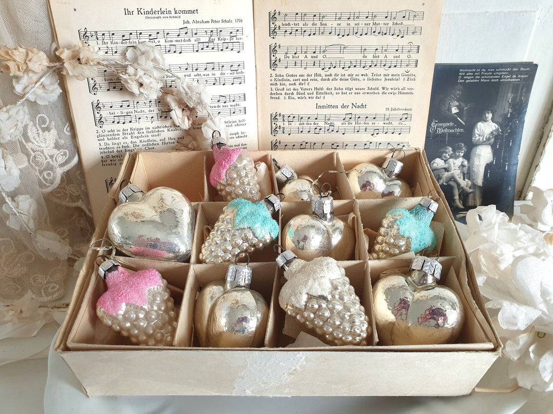 11 Antike Christbaumkugeln Lauscha Glas Christbaumschmuck Etsy
