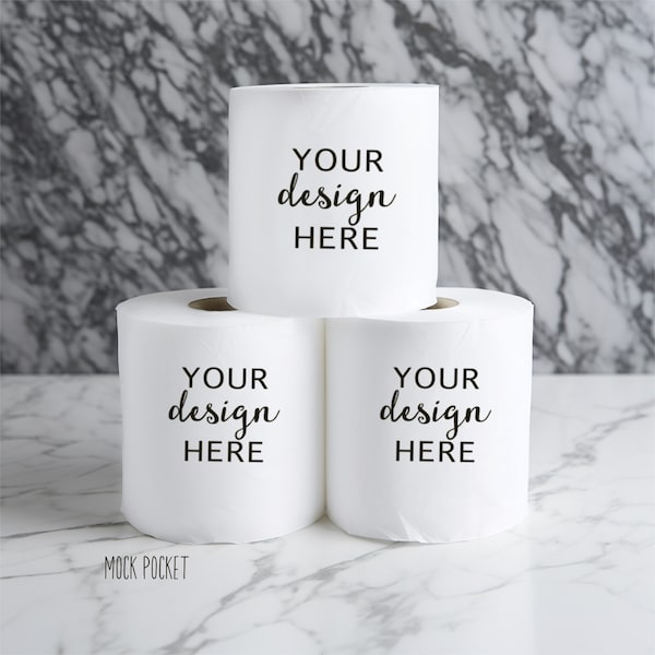 Blank Toilet Paper Rolls Mock up, TP Mock up, Palm, Stylized Photo, Digital Download. Display your product on this file, for your designs