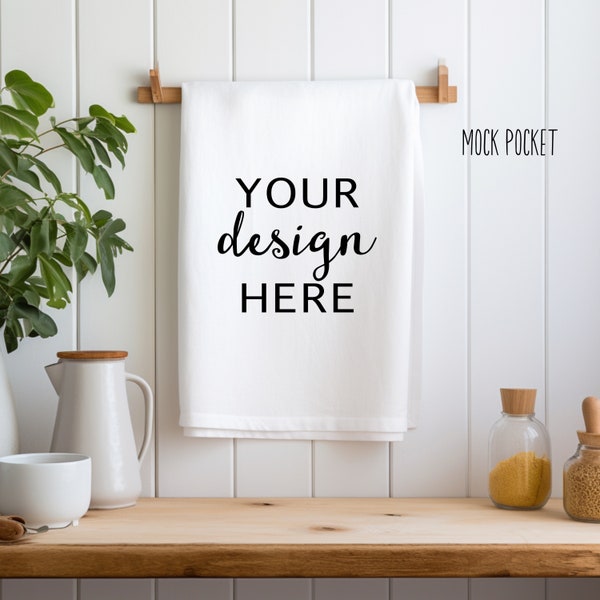 Blank Linen Kitchen Towel, Flour Sac mock up, white towel mockup, blank towel, digital download tea towel mockup for svg, jpg designs