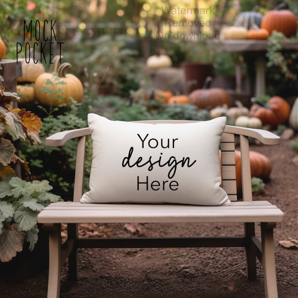 Oblong pillow mockup, pillow mockup, white pillow mockup, pillow stock photo, styled stock photo, styled pillow mockup, instant download