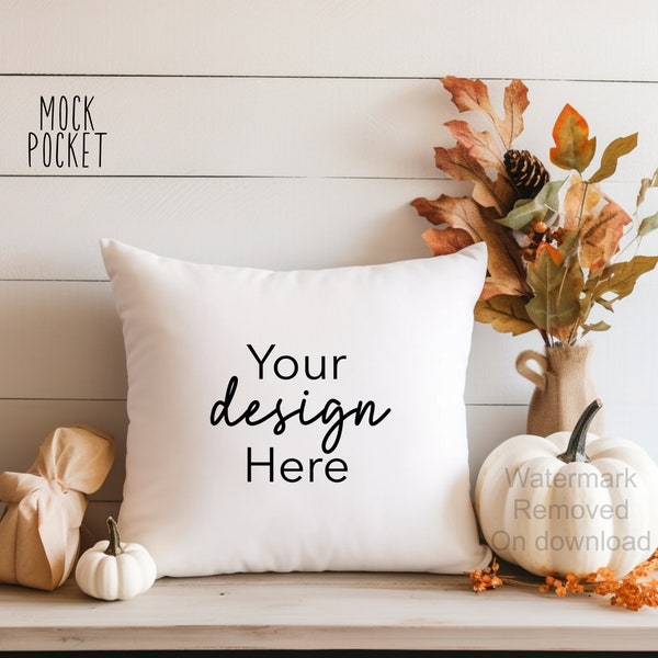 Square pillow mockup, pillow mockup, white pillow mockup, pillow stock photo, styled stock photo, styled pillow mockup, instant download
