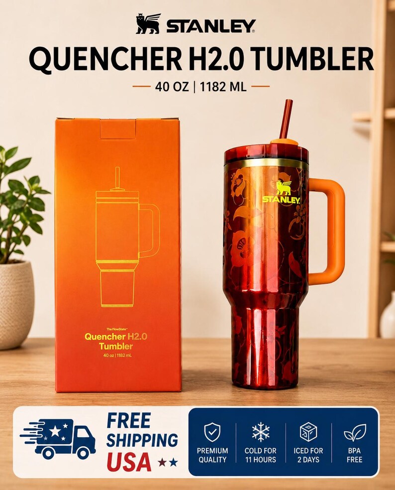 Stanley x KAROL G 40oz Quencher H2.0 FlowState Tumbler Cup New Limited IN HAND zdjęcie 1