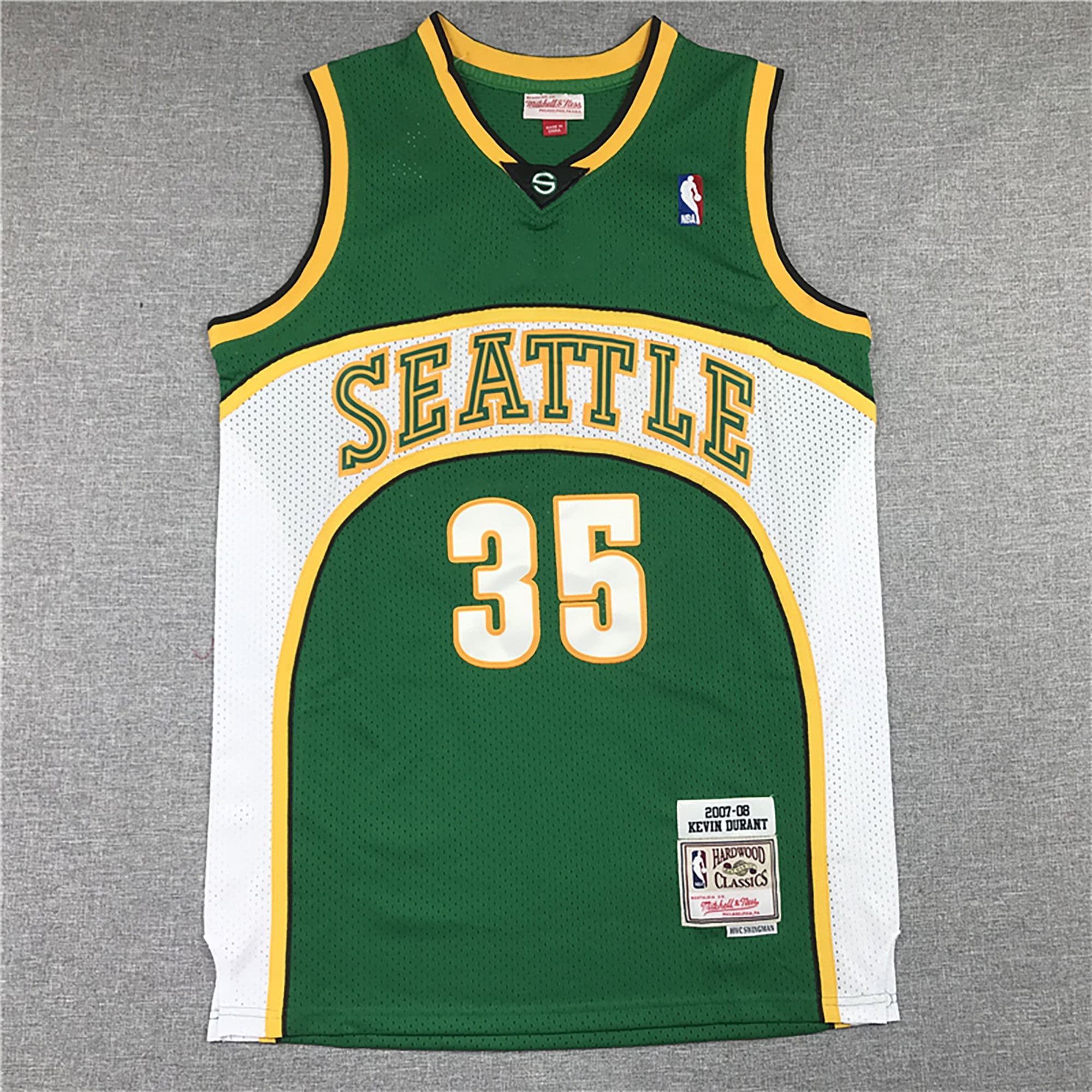  Mitchell & Ness NBA Swingman Home Jersey Supersonics 07 Kevin  Durant White XL : Sports & Outdoors
