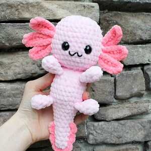No Sew Axolotl Crochet Pattern, Cute Flower Axolotl No Sew Amigurumi Pattern, Plushie Pattern For Beginners, 3 in 1 Bundle PDF Pattern image 4
